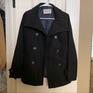 thread & supply black pea coat